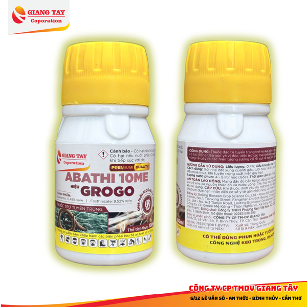 Thuốc Trừ Tuyến Trùng Thế Hệ Mới DROGO 10ME - Diệt Sạch Ngoại & Nội Ký Sinh Trên Cây Trồng