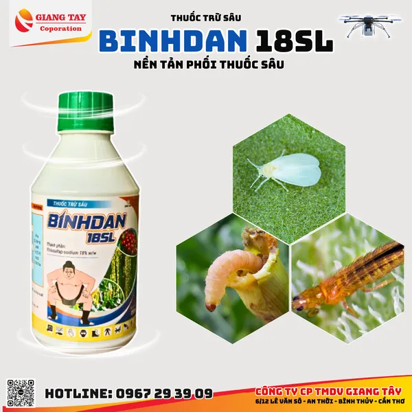 Thuốc đặc trị sâu đục thân - BINHDAN 18SL