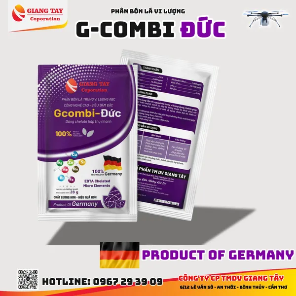 Phân Bón Lá Gcombi Đức - Nhập Khẩu Germany