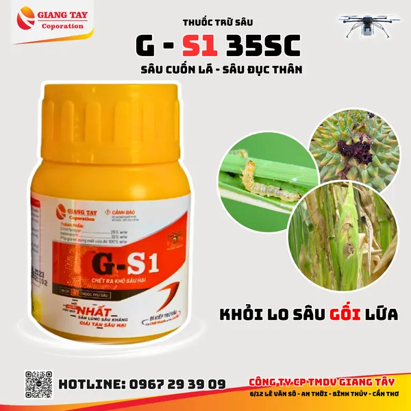 Thuốc Đặc Trị Sâu Cuốn Lá, Sâu Đục Thân GS -1 350SC