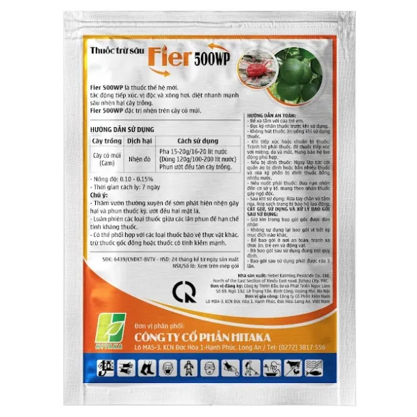 Thuốc Đặc Trị Nhện Đỏ - Fier 500WP 120gram