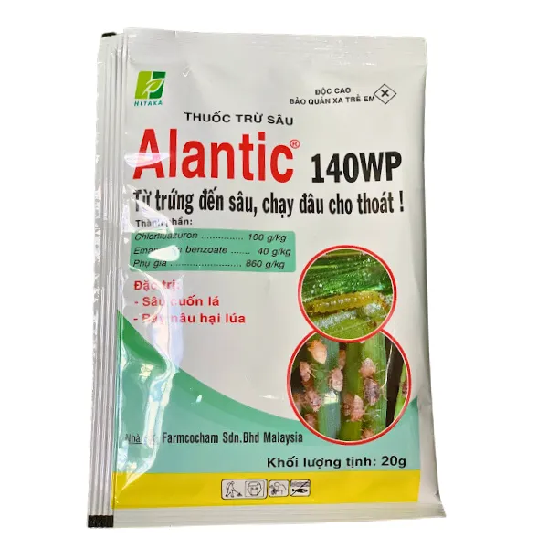Thuốc đặc trị sâu cuốn lá Alantic 140WP