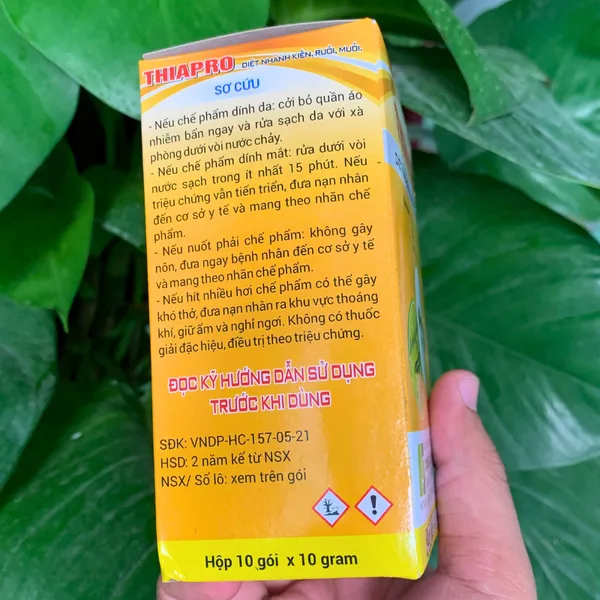 Thuốc diệt muỗi, ruồi, kiến, dán THIAPRO Gói 10gram Dùng Trong Gia Dụng và Y Tế