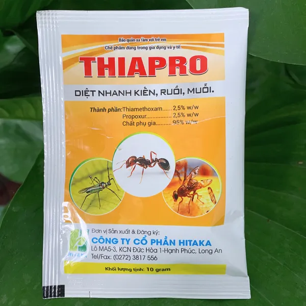 Thuốc diệt muỗi, ruồi, kiến, dán THIAPRO Gói 10gram Dùng Trong Gia Dụng và Y Tế