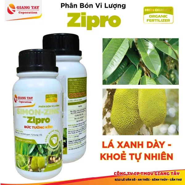 Zipro – Bức Tường Kẽm Cho Cây Trồng | Kẽm Cao 14%| Bật Đọt Mạnh – Lá Xanh Dày