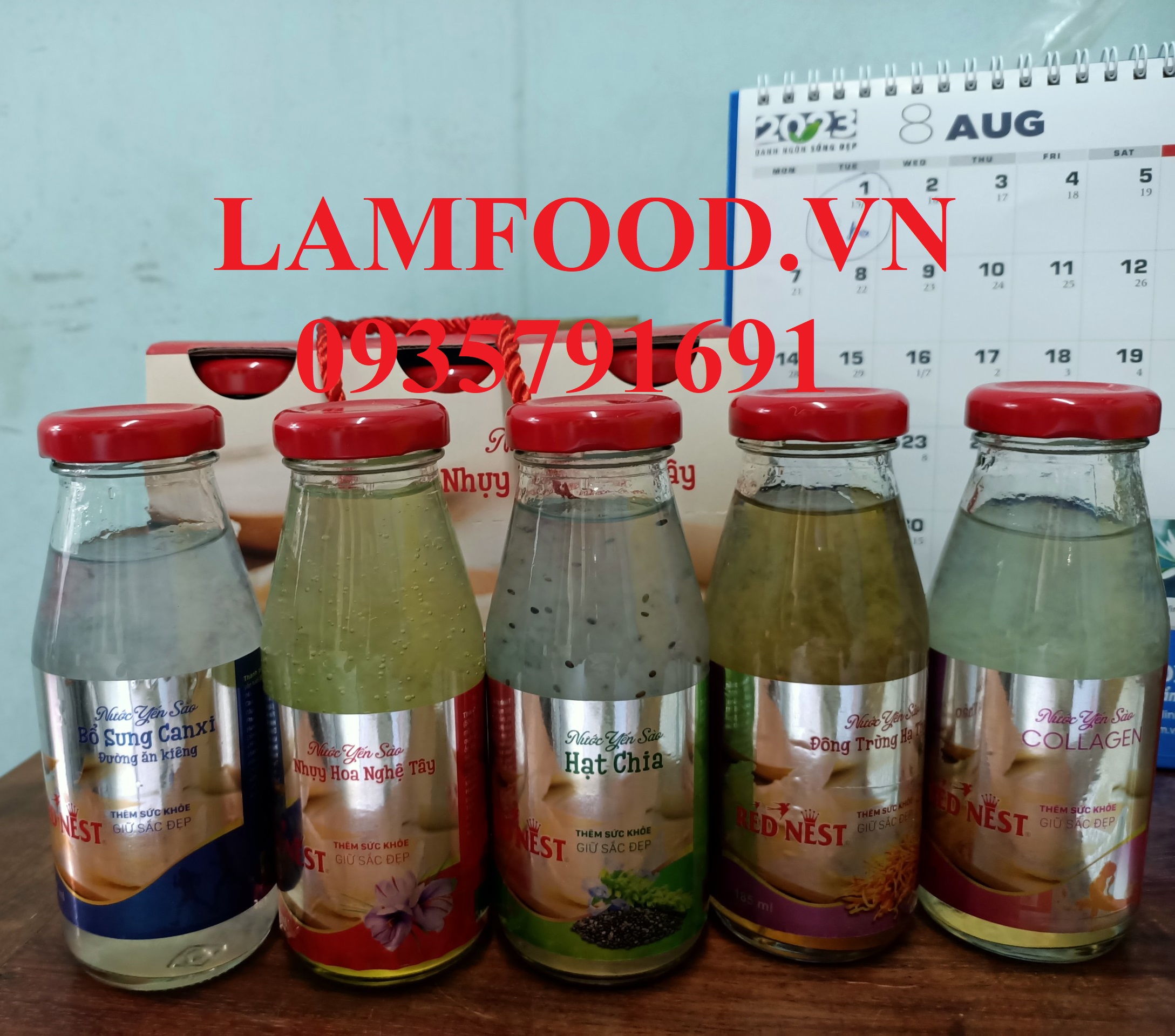 Giỏ yến sào quà tặng Tết cao cấp Giỏ yến sào quà tặng Tết cao cấp