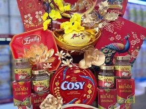 Giỏ quà tết 2026 Bính Ngọ giá bán sỉ cho doanh nghiệp tại Thành phố Hồ Chí Minh