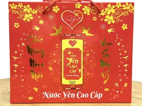 Đơn vị nhà cung cấp sỉ set giỏ quà tết 2024 giáp thìn nước yến sào tổ yến cao cấp