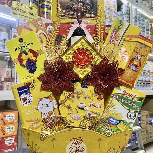 GIỎ QUÀ TẾT VÀNG XUÂN LAMGROUP 1000