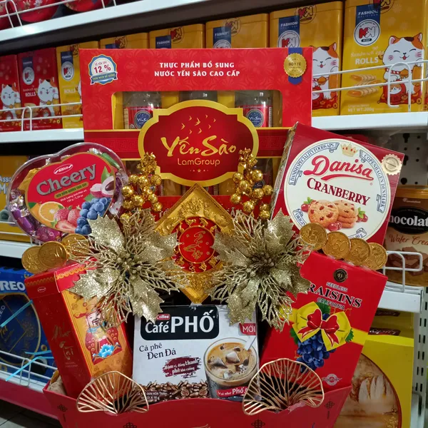 Giỏ quà tết 2024 Lamgroup TẾT ĐOÀN VIÊN 7 từ 599k