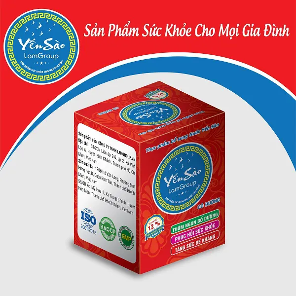 Nước yến sào Lamgroup có đường lọ 70ml