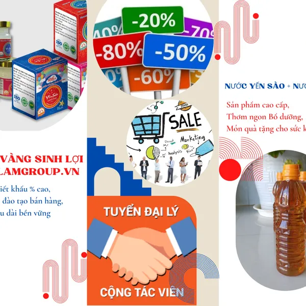 Tìm đại lý và Cộng tác viên bán Nước yến sào và Nước mắm nhỉ Lamgroup