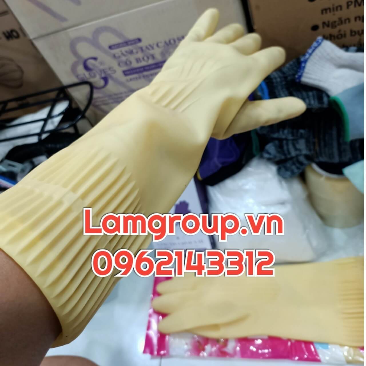 Cung cấp găng tay cao su dày chế biến nông sản cho các chợ đầu mối nông sản Cung cấp găng tay cao su dày chế biến nông sản cho các chợ đầu mối nông sản