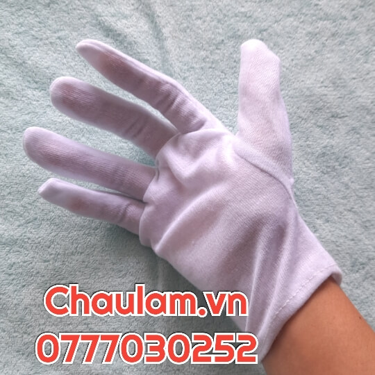 Bao tay vải trắng dùng trong nghề gốm gía rẻ tháng 6 Bao tay vải trắng dùng trong nghề gốm gía rẻ tháng 6