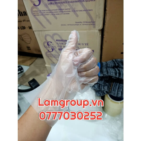 Xưởng găng tay nilon trắng tại TP.HCM Xưởng găng tay nilon trắng tại TP.HCM