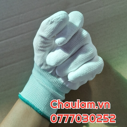 Bao tay PU màu trắng chất lượng cao dùng trong phòng sạch Bao tay PU màu trắng chất lượng cao dùng trong phòng sạch