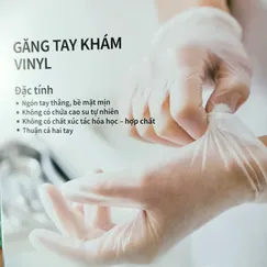 Găng tay Superiuer Vinyl Phòng sạch Thực phẩm Khám bệnh ChauLam