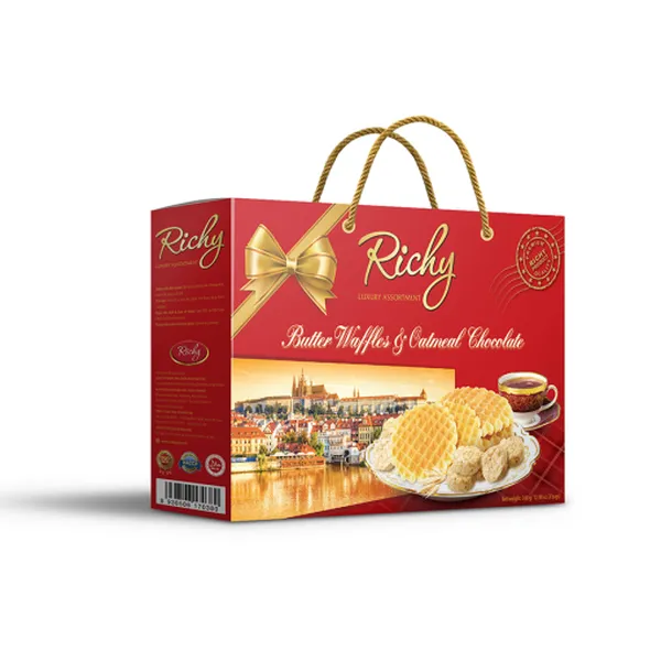 GIỎ quà tặng TẾT - Nước yến sào - Bánh kẹo Richy