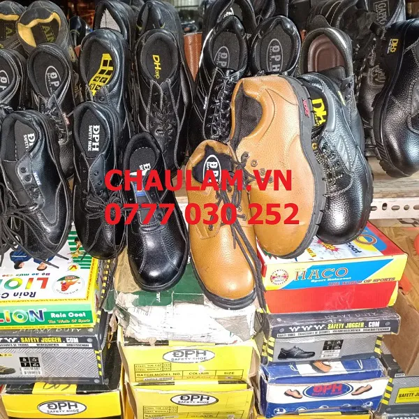 Giày da bảo hộ lao động điện cơ khí xây dựng