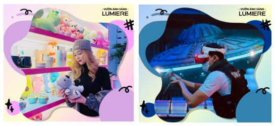 Chụp hình check in tại Vườn Ánh Sáng Lumiere Chụp hình check in tại Vườn Ánh Sáng Lumiere