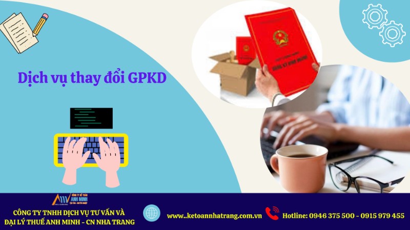 Dịch vụ thay đổi GPKD của Anh Minh Dịch vụ thay đổi GPKD của Anh Minh