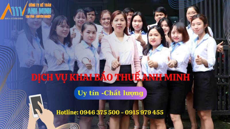 Dịch vụ khai báo thuế Uy tín tại Anh Minh