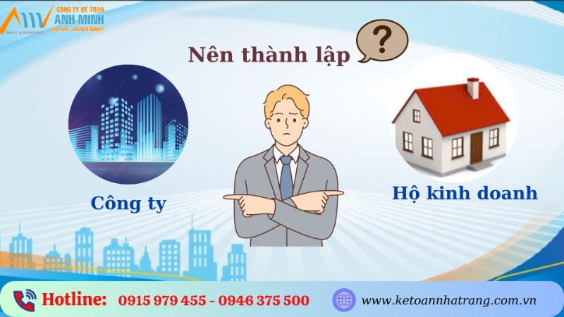 Thành lập công ty hay hộ kinh doanh cá thể Thành lập công ty hay hộ kinh doanh cá thể