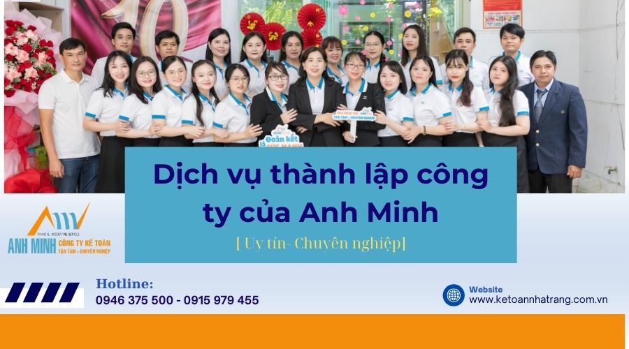Dịch vụ thành lập công ty của Kế toán Anh Minh Dịch vụ thành lập công ty của Kế toán Anh Minh