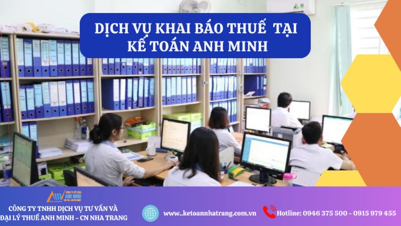 Dịch vụ báo cáo thuế hàng tháng Anh Minh