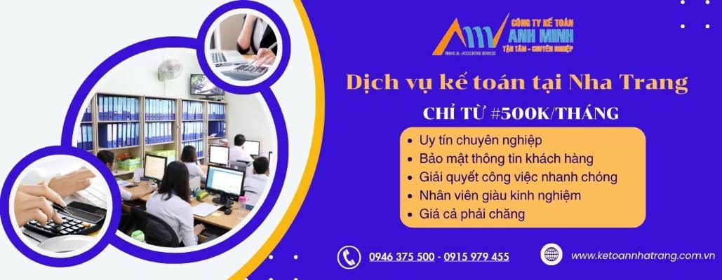 Dịch vụ kế toán tại Nha Trang chỉ từ 500k/tháng Dịch vụ kế toán tại Nha Trang chỉ từ 500k/tháng