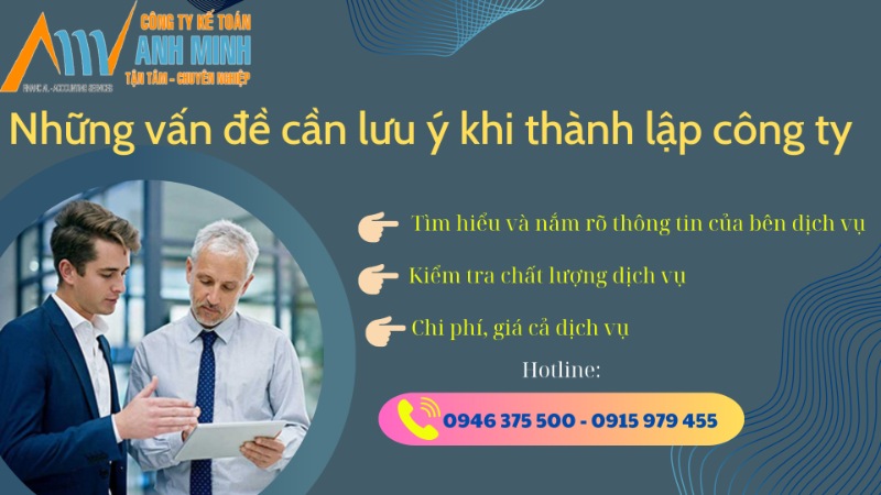 Những vấn đề cần lưu ý khi thành lập công ty Những vấn đề cần lưu ý khi thành lập công ty