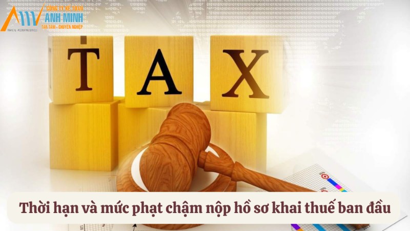 Thời hạn và mức phạt chậm nộp hồ sơ khai thuế ban đầu Thời hạn và mức phạt chậm nộp hồ sơ khai thuế ban đầu