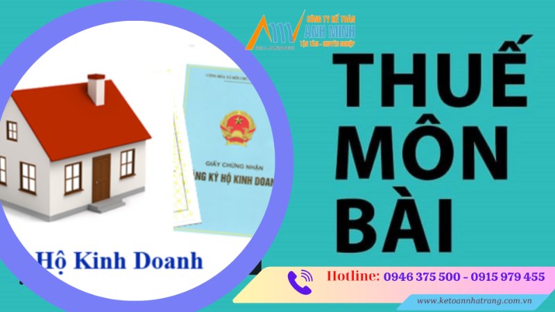 Thuế môn bài cho hộ kinh doanh cá thể Thuế môn bài cho hộ kinh doanh cá thể