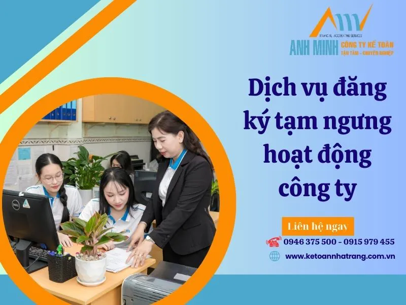 Dịch Vụ Đăng Ký Tạm Ngừng Hoạt Động Công Ty