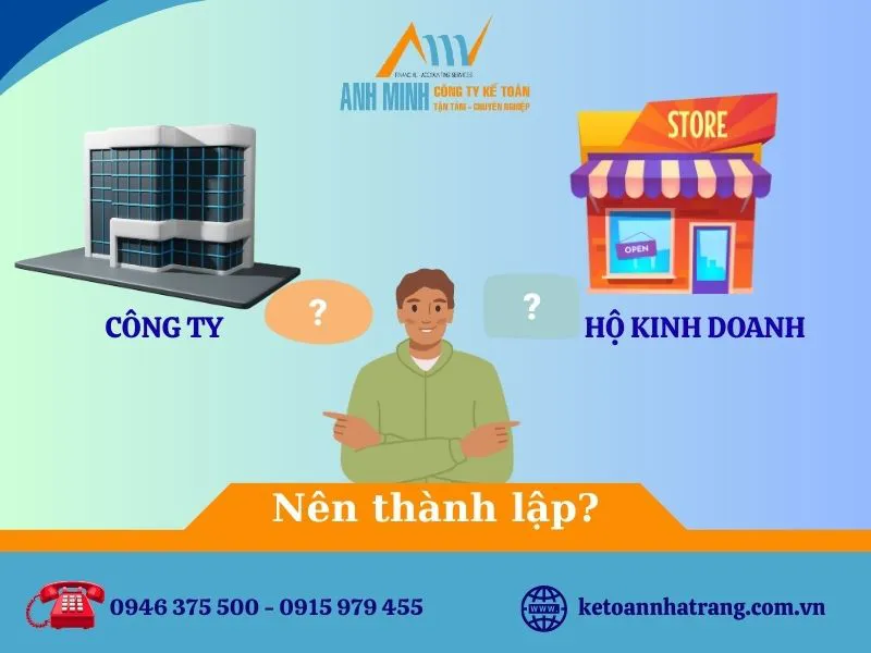 Thành lập công ty hay hộ kinh doanh cá thể?