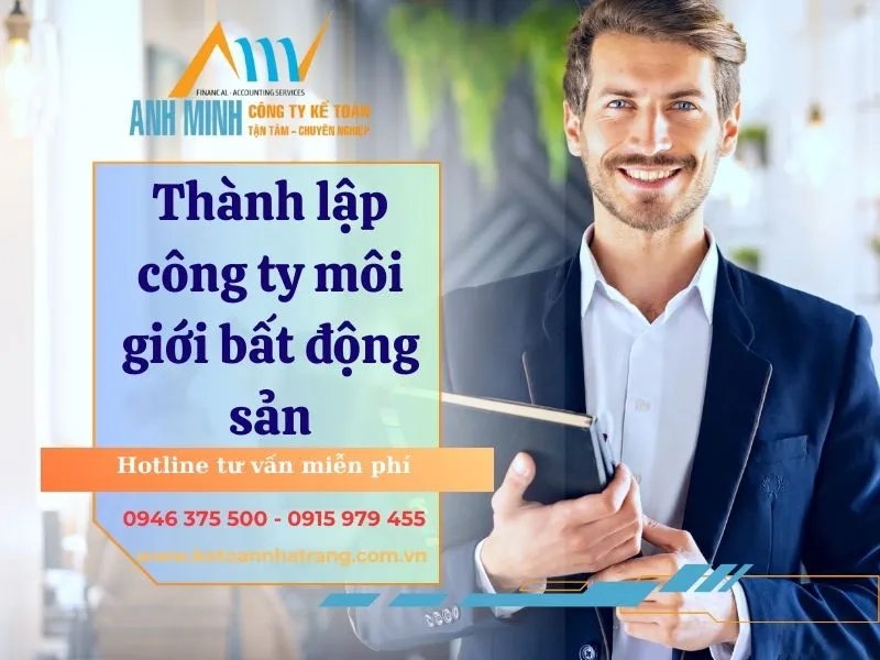 Dịch vụ thành lập công ty môi giới bất động sản【Tiết kiệm - Uy tín】