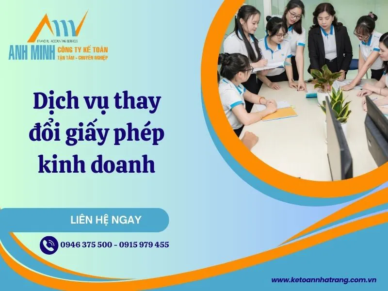 Dịch vụ thay đổi Giấy Phép Kinh Doanh Giá rẻ 2025