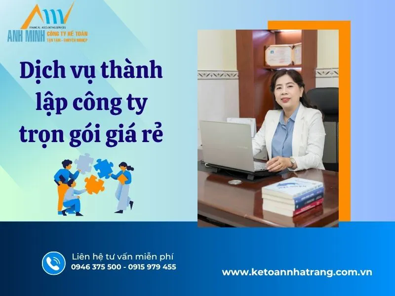 Dịch vụ thành lập công ty trọn gói giá rẻ【TRỌN GÓI A->Z】