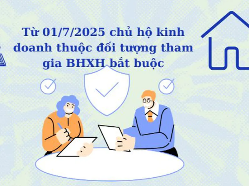 Từ 01/7/2025 chủ hộ kinh doanh thuộc đối tượng tham gia BHXH bắt buộc