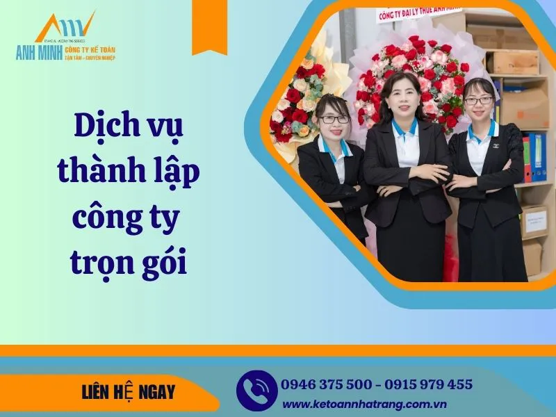 Dịch vụ thành lập công ty trọn gói