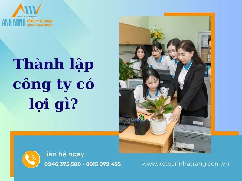 Thành lập công ty có lợi gì?