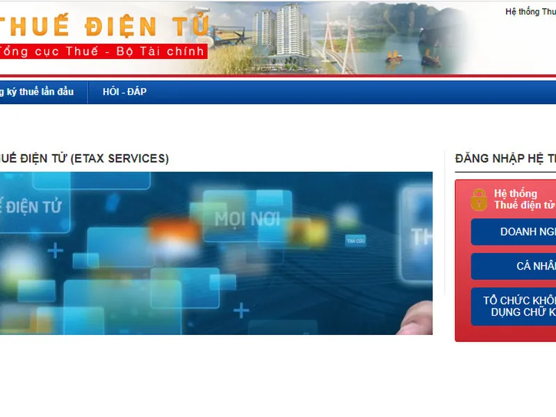 Hướng dẫn báo cáo thuế qua mạng điện tử