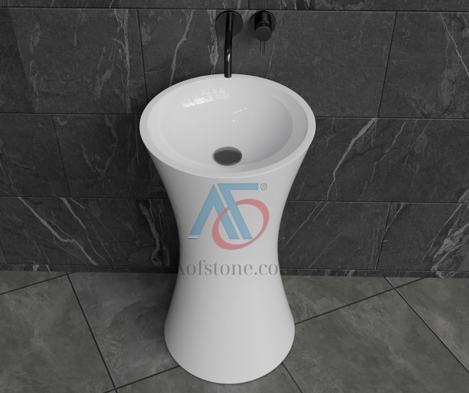 Solid Surface Freestanding Washbasins HC-010B