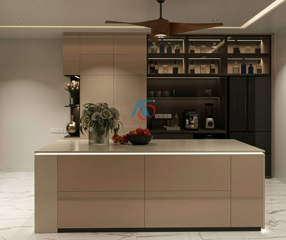 Solid Surface Stone G - 407 MOCHA CONCRETE