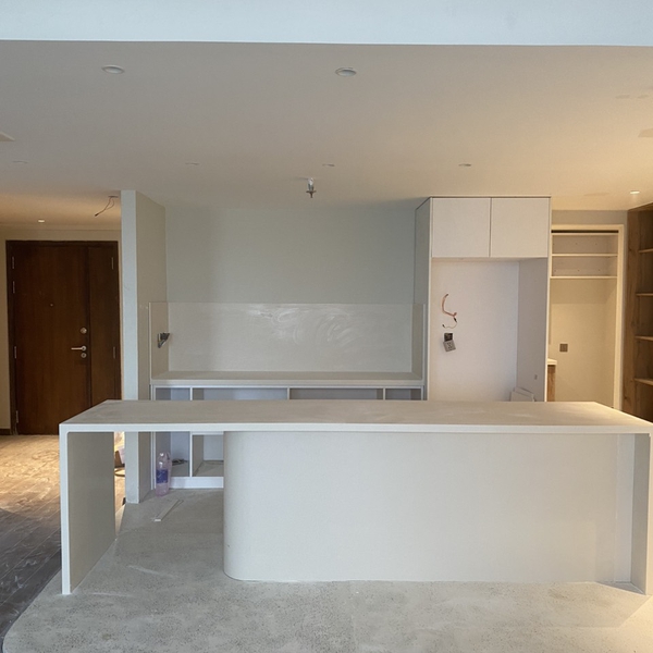 Bàn đảo S105 đá Solid Surface