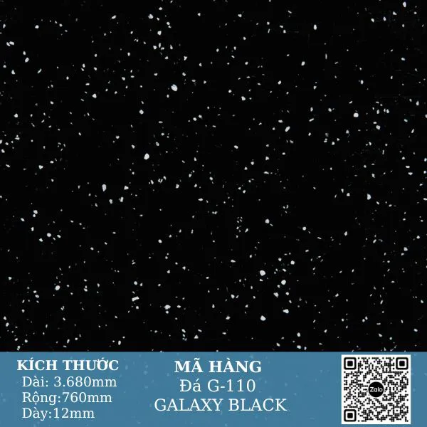 Đá Solid Surface G-110 GALAXY BLACK