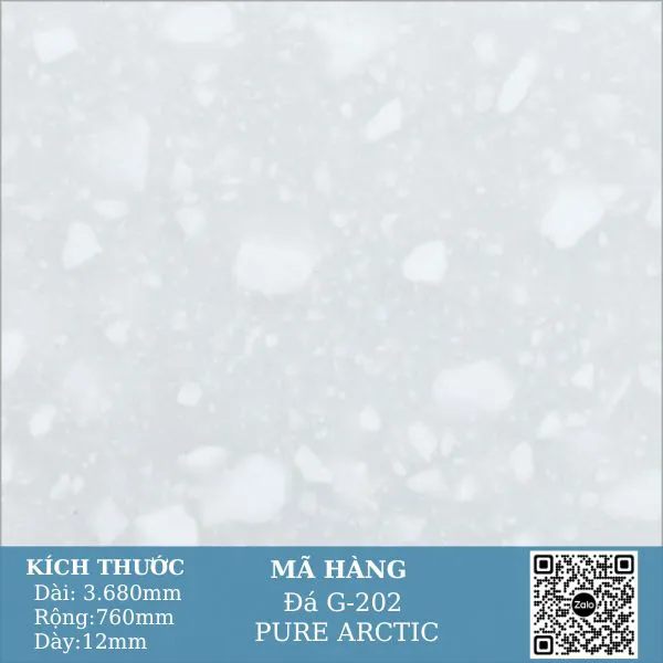 Solid Surface Stone G-202 PURE ARCTIC