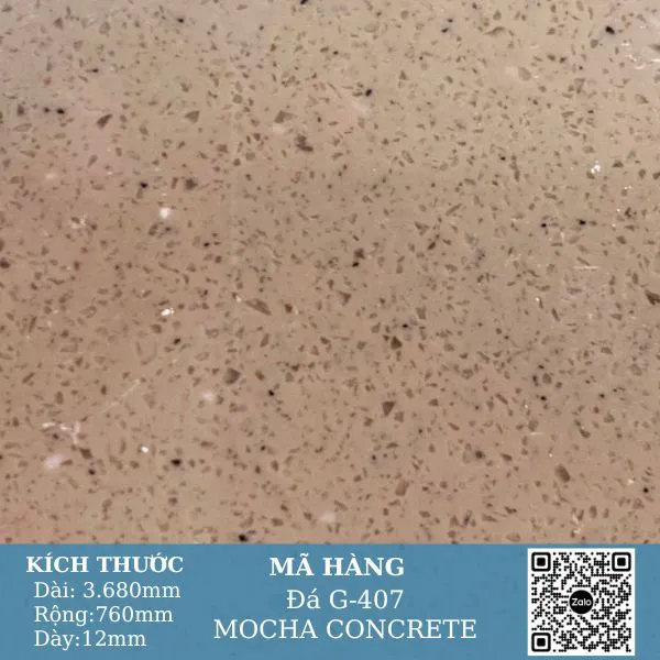 Solid Surface Stone G - 407 MOCHA CONCRETE