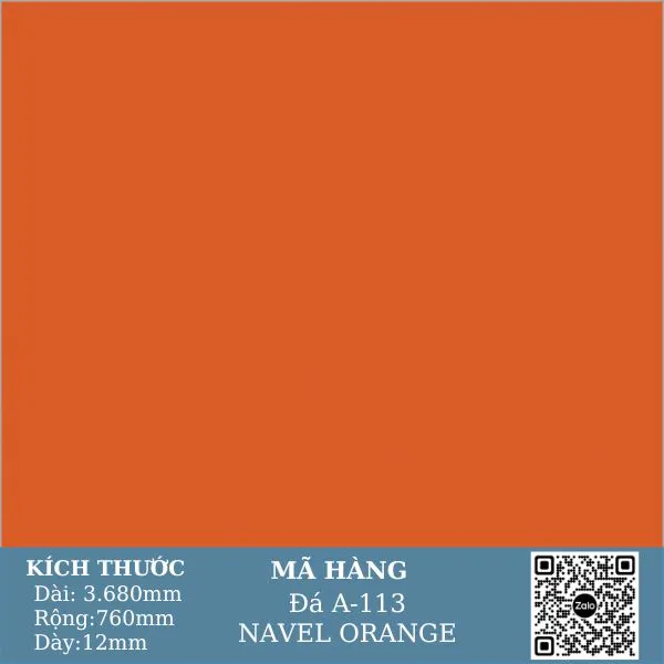 Đá Solid Surface A-113 Navel Orange