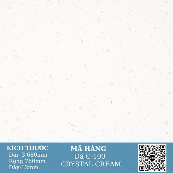 Đá Solid Surface C-100 CRYSTAL CREAM